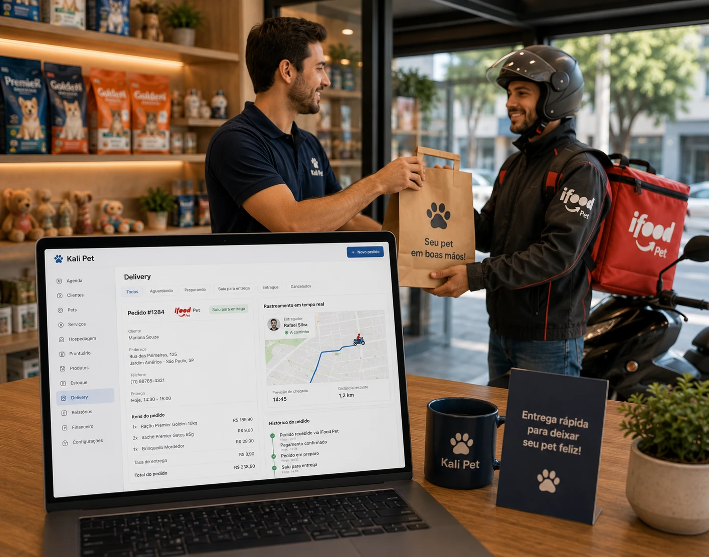 Delivery com integração iFood Pet